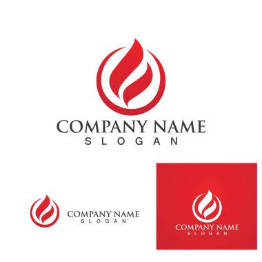 Ateş vektörü çizim şablonunu ateşle