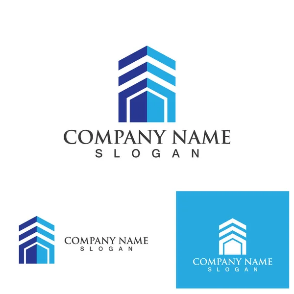 Bauen Home Logo Und Symbol Eigentum — Stockvektor