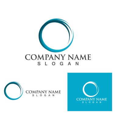 Çember halka Logo Şablonu vektör simgesi tasarımı