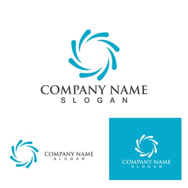 Çember halka Logo Şablonu vektör simgesi tasarımı