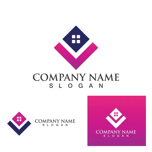 Building Home Logo Symbol Property — Stock Vector