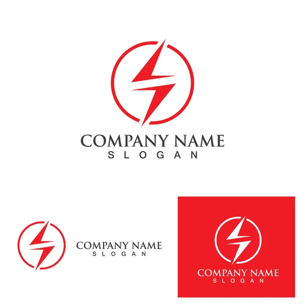 Blitz Logo Und Symbol — Stockvektor