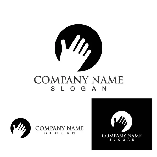 Hand Care Logo Symbol Vector — Stock Vector