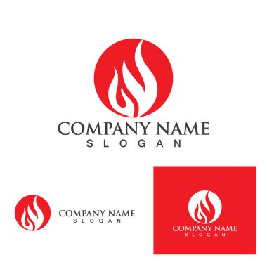 Ateş vektörü çizim şablonunu ateşle