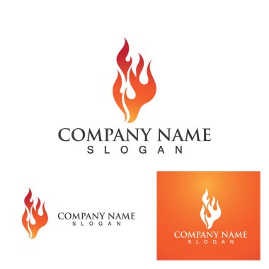 Ateş vektörü çizim şablonunu ateşle