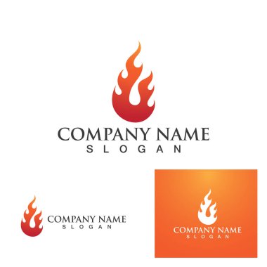 Ateş vektörü çizim şablonunu ateşle