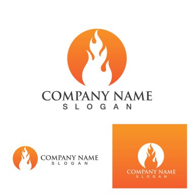 Ateş vektörü çizim şablonunu ateşle