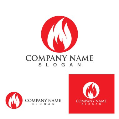 Ateş vektörü çizim şablonunu ateşle