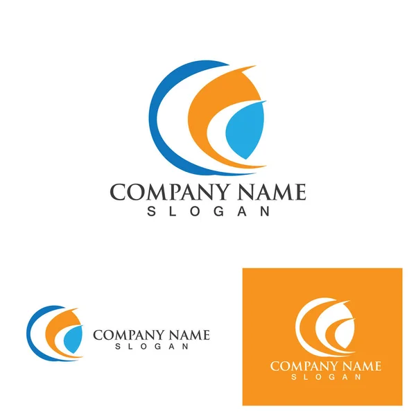 Desain Ikon Vektor Templat Keuangan Bisnis Logo - Stok Vektor