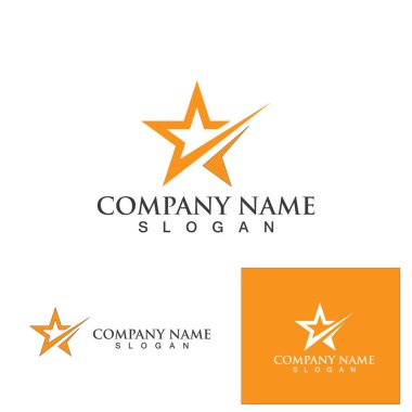 Yıldız simgesi şablon vektör illüstrasyon tasarımı