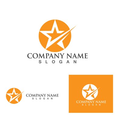 Yıldız simgesi şablon vektör illüstrasyon tasarımı
