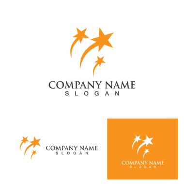 Yıldız simgesi şablon vektör illüstrasyon tasarımı