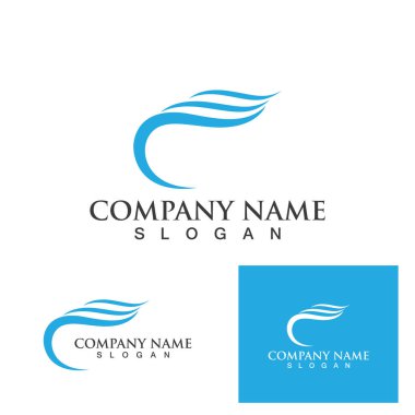 Ses dalgası logosu ve sembol vektörü