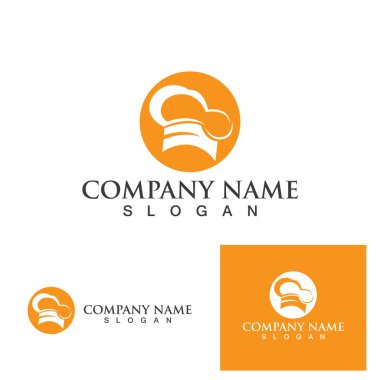 şapka şefi logo şablon vektör çizimi