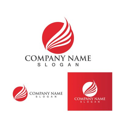 Falcon Logo Şablonu vektör çizimi tasarımı