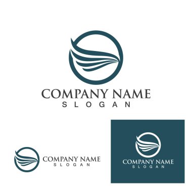 kanat logosu vektör illüstrasyon tasarımı