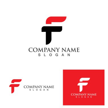 F Harfi vektör resimleme tasarımı