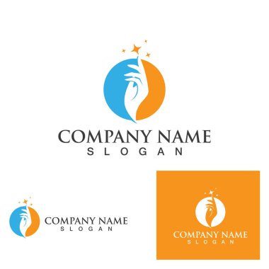 El bakım logosu ve semboller şablon simgesi