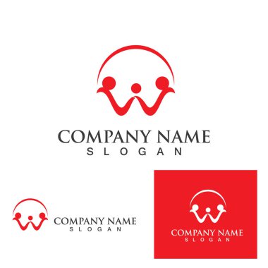 Evlat Edinme ve Toplum Bakımı Logo şablonu vektörü