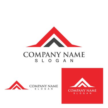 ev binalar logo ve simgeleri simgeleri templat