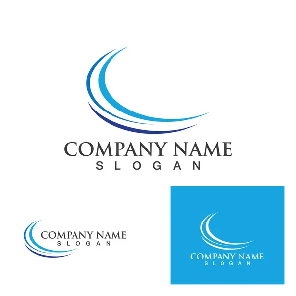 Finanças Negócios Mais Rápidas Logo Template Vector Icon Illustration Design — Vetor de Stock