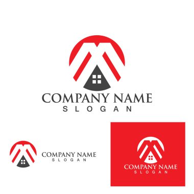 Ev ve ev, Emlak ve İnşaat Logosu Tasarımı