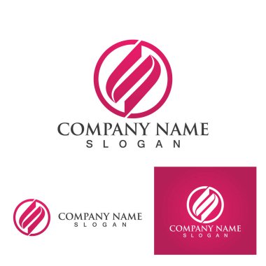  S harfi logo tasarım vektörü