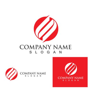  S harfi logo tasarım vektörü