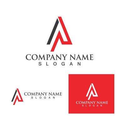 Bir Harf Logo Şablonu vektör illüstrasyon tasarımı