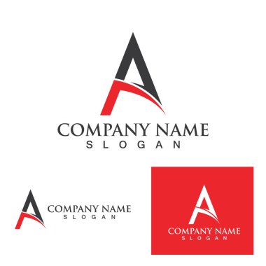 Bir Harf Logo Şablonu vektör illüstrasyon tasarımı