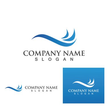 Su dalgası logo vektörü