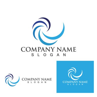 Su dalgası logo vektörü