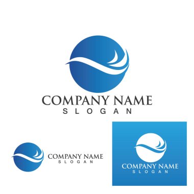 Su dalgası logo vektörü