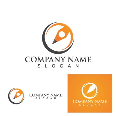 Kalem Logosu Vektör illüstrasyonuName