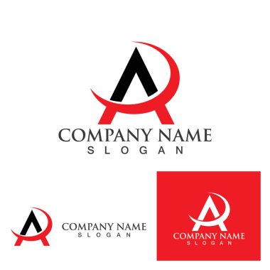 Bir Harf Logo Şablonu vektör illüstrasyon tasarımı