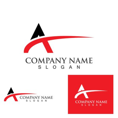 Bir Harf Logo Şablonu vektör illüstrasyon tasarımı