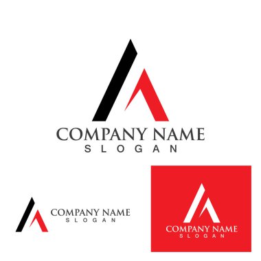 Bir Harf Logo Şablonu vektör illüstrasyon tasarımı