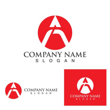 Bir Harf Logo Şablonu vektör illüstrasyon tasarımı