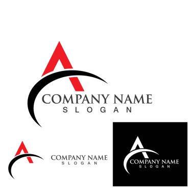 Bir Harf Logo Şablonu vektör illüstrasyon tasarımı