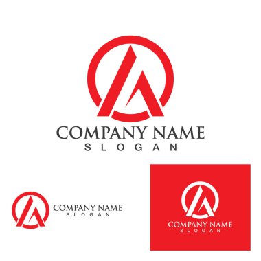Bir Harf Logo Şablonu vektör illüstrasyon tasarımı