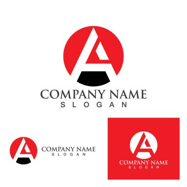 Bir Harf Logo Şablonu vektör illüstrasyon tasarımı