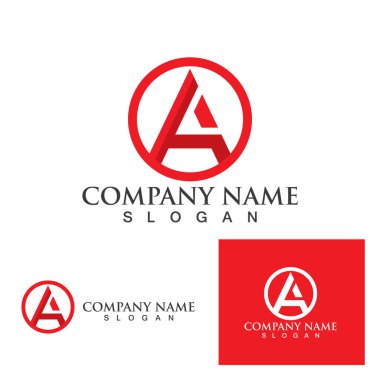 Bir Harf Logo Şablonu vektör illüstrasyon tasarımı