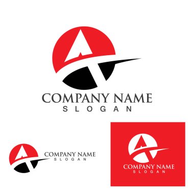 Bir Harf Logo Şablonu vektör illüstrasyon tasarımı