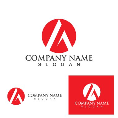 Bir Harf Logo Şablonu vektör illüstrasyon tasarımı