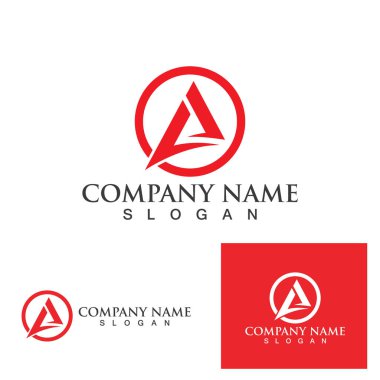Bir Harf Logo Şablonu vektör illüstrasyon tasarımı