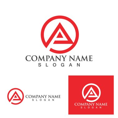 Bir Harf Logo Şablonu vektör illüstrasyon tasarımı