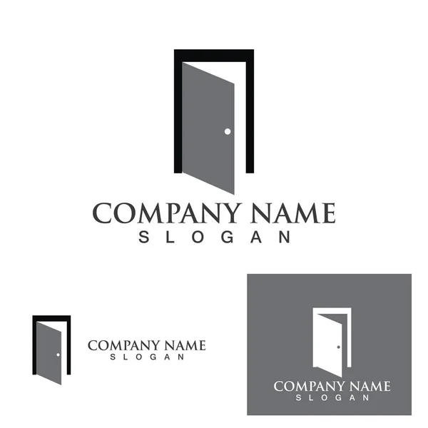 Logo Puerta Vector Símbolo — Vector de stock