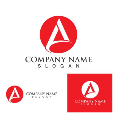 Bir Harf Logo Şablonu vektör illüstrasyon tasarımı
