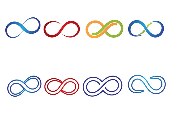 Infinity Design Vector Icon Illustration Logo Template Design — Stock Vector