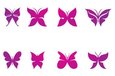 Güzellik Kelebeği Vektör simgesi tasarımı